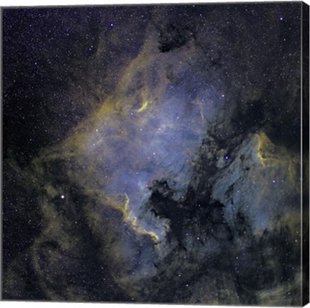 Framed North America Nebula and the Pelican Nebula Print