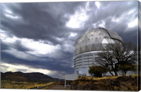 Framed Hobby-Eberly Telescope Observatory Dome at McDonald Observatory Print