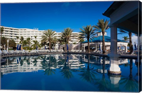 Framed Bahamas, Nassau, Sheraton Cable Beach Hotel Print