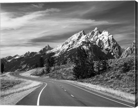 Framed Teton Park Road and Teton Range, Grand Teton National Park, Wyoming Print