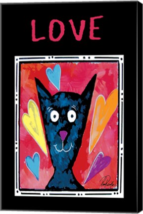 Framed Love Cat Print