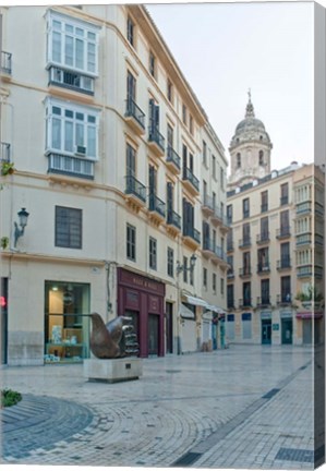 Framed Historic District, Malaga, Spain Print