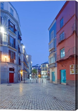 Framed Historic District, Malaga, Spain Print