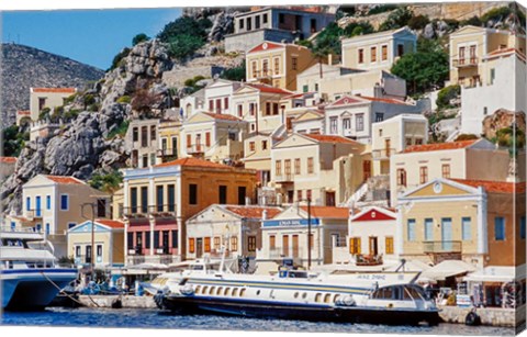 Framed Symi Island, Greece Print