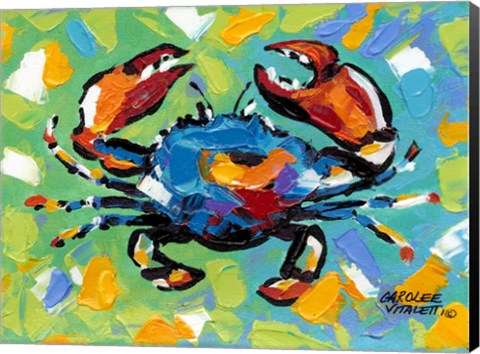 Framed Seaside Crab II Print