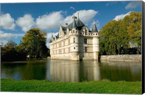 Framed Chateau of Azay-le-Rideau, Loire Valley, France Print