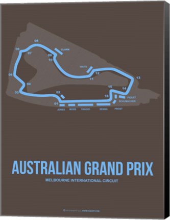 Framed Australian Grand Prix 2 Print