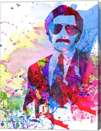 Framed Anchorman Watercolor 2 Print