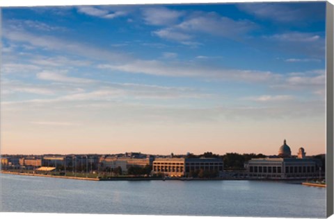 Framed US Naval Academy, Severn River, Annapolis, Maryland Print