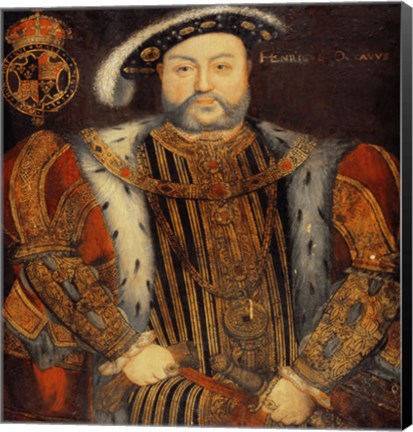 Framed Portrait of Henry VIII E Print