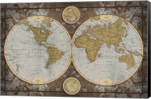 Framed World Map Print