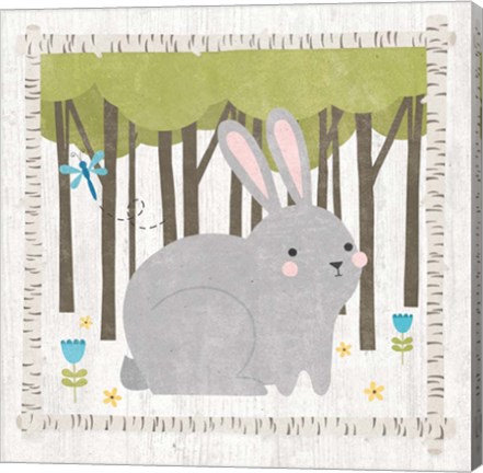 Framed Woodland Hideaway Bunny Print