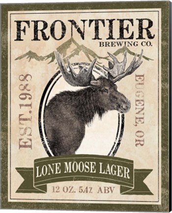 Framed Frontier Brewing II Print