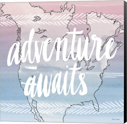 Framed World Traveler Adventure Awaits Print