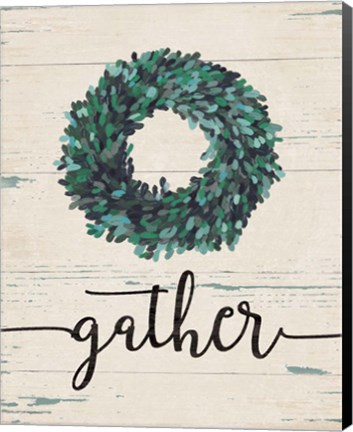 Framed Gather Wreath Print