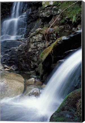 Framed Coosauk Falls, Bumpus Brook, White Mountain National Forest, New Hampshire Print