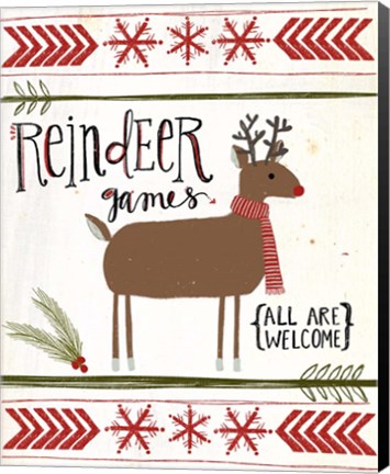 Framed Reindeer Games Print