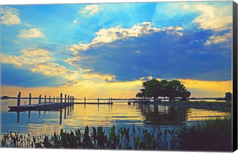 Framed Lake Dora Sunset Print