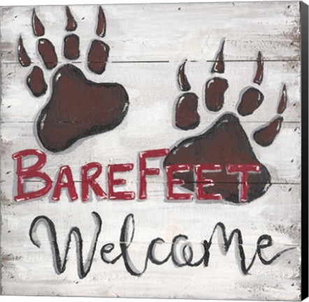 Framed Barefeet Welcome Print