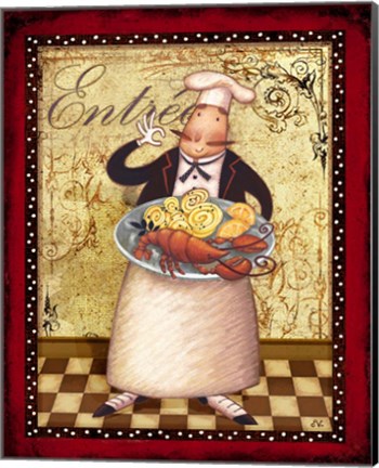 Framed Chefs Bon Appetit III Print