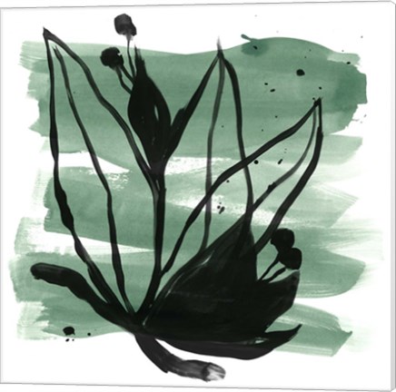 Framed Tropical Sumi-e VII Print