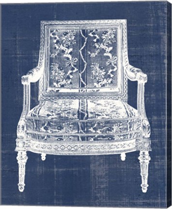 Framed Antique Chair Blueprint VI Print