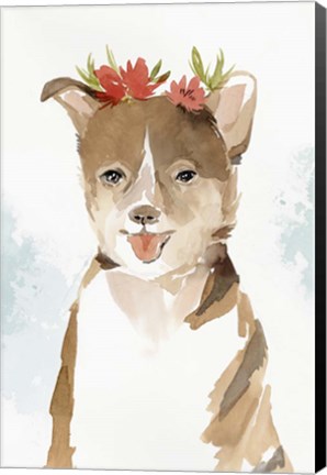 Framed Puppy III Print