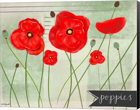 Framed Poppies Print