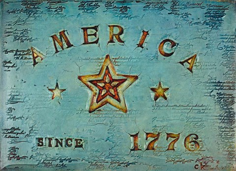 Framed America 1776 Print