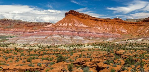 Framed Panorama Of The Grand Staircase-Escalante National Monument Print