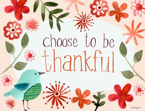 Framed Choose to be Thankful Print