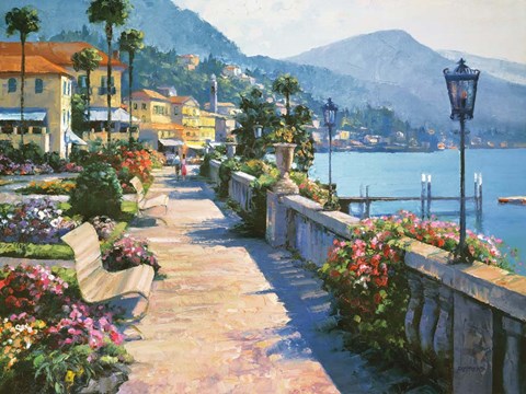 Framed Bellagio Promenade Print