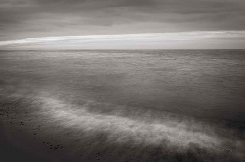 Framed Lake Superior Beach I BW Print