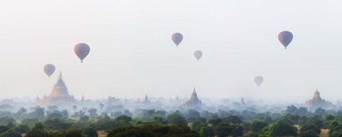 Framed Sunrise at Bagan Print