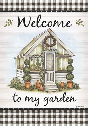 Framed Welcome to My Garden Print