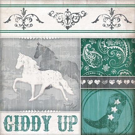 Framed Giddy Up Print