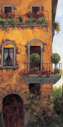 Framed Verona Balcony II Print