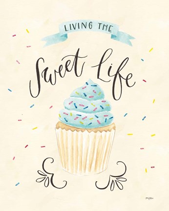 Framed Sweet Life IV Light Print