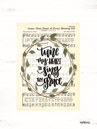 Framed Tune My Heart I Print