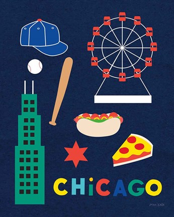 Framed City Fun Chicago Print