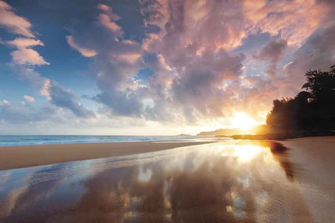 Framed Secret Beach Sunrise Print