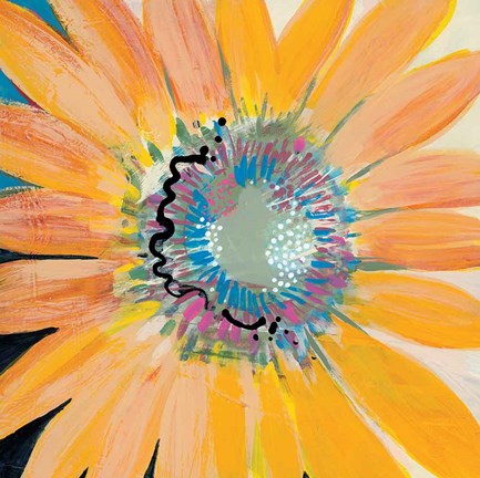 Framed Sunshine Flower IV Print