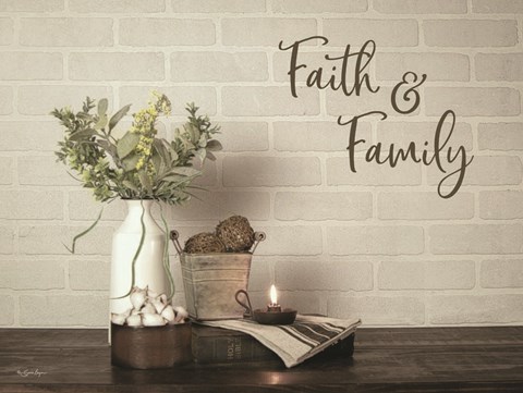 Framed Faith &amp; Family Print