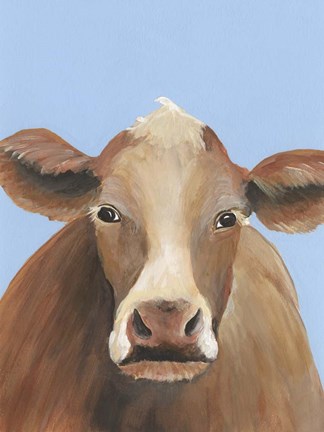 Framed Cow-don Bleu IV Print