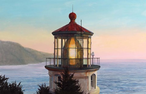 Framed Heceta Head Lighthouse Print