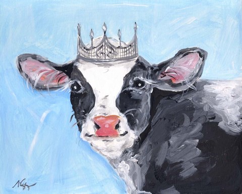 Framed Queen Cow Print