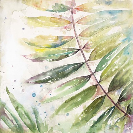 Framed Jungle Inspiration Watercolor II Print