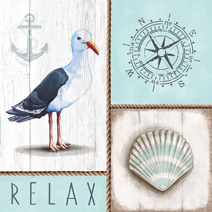 Framed Nautical Relax Print