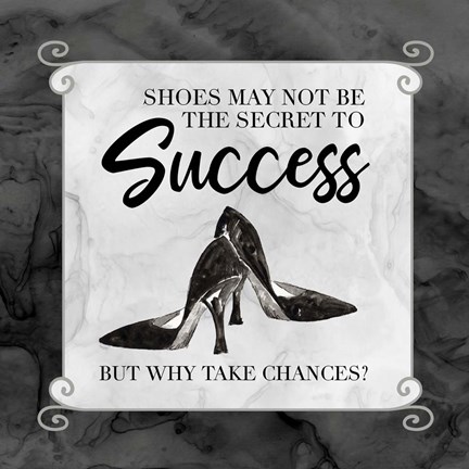 Framed Fashion Humor I-Why Take Chances Print