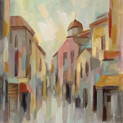 Framed Pastel Street II Print